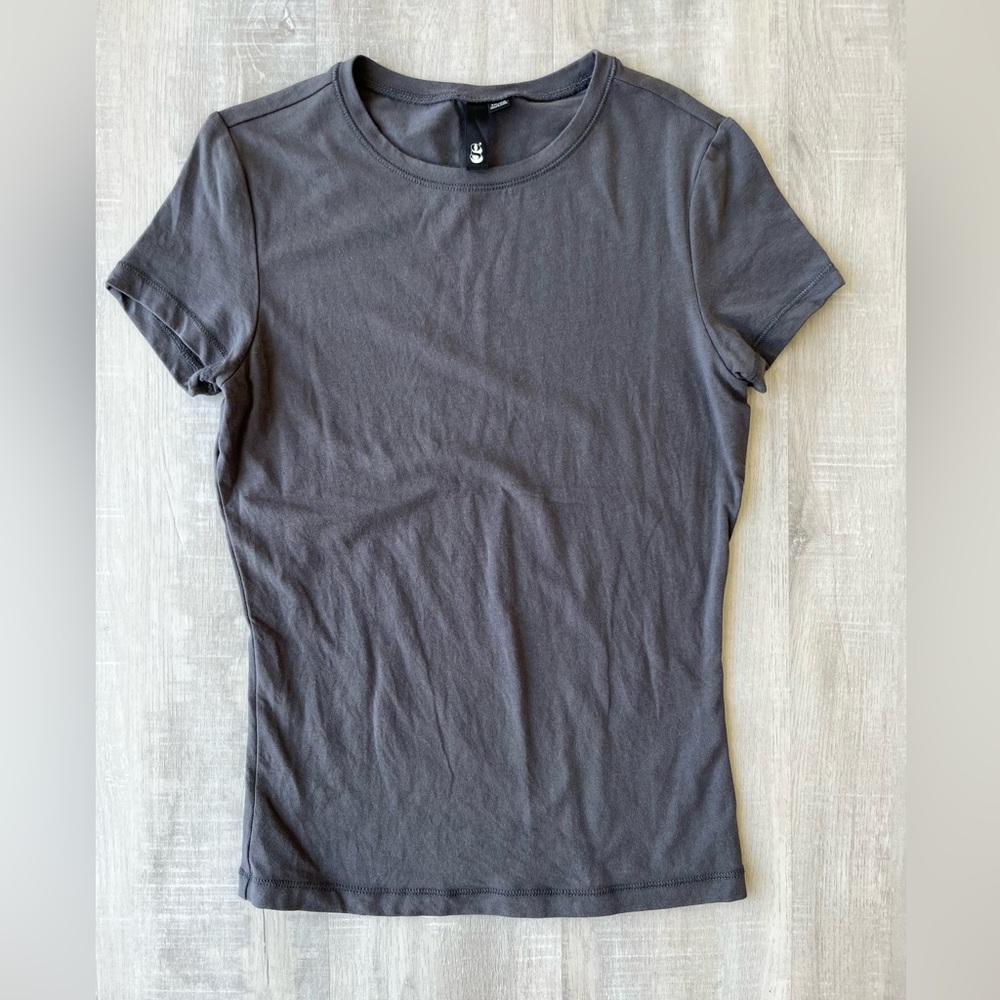G Dark Grey Short Sleeve Crew Neck T-Shirt Size XS